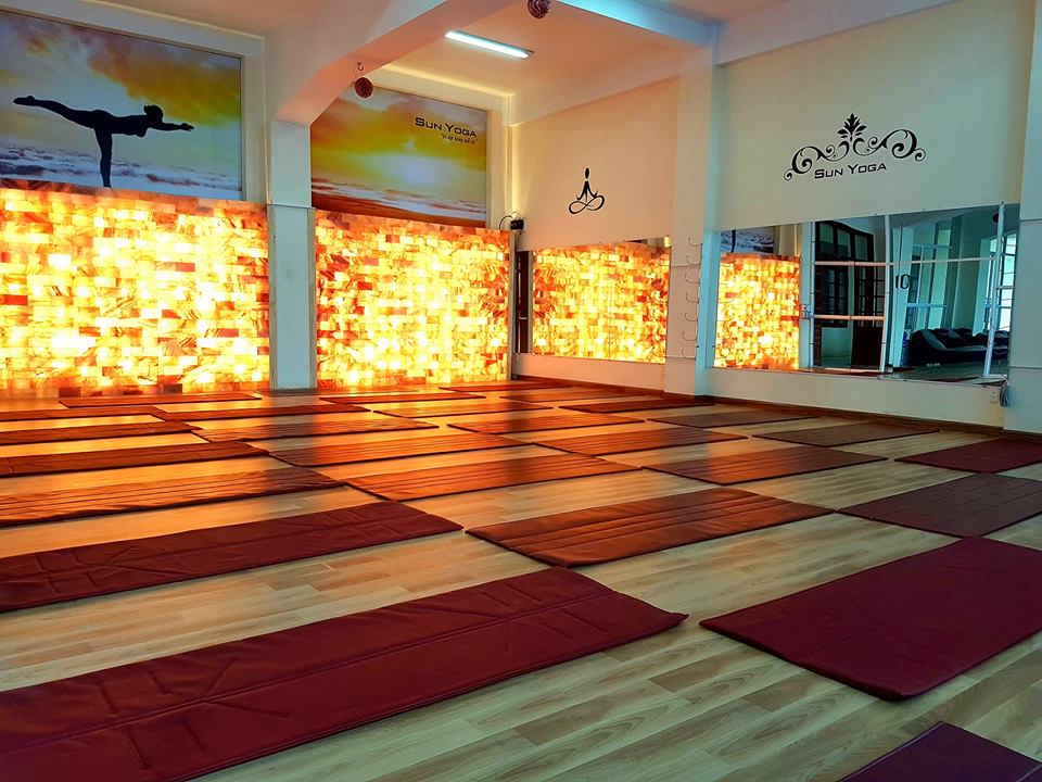 phòng xông đá muối hot Yoga